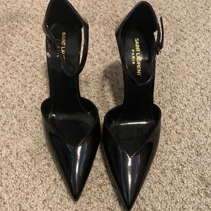 Ysl Saint Laurent Zizi 110 Ankle Strap Platform Pump brand new with box size 40